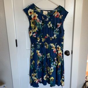Maeve Floral MIDI Dress with pockets - Large